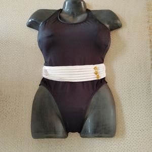Highwaisted vintage nautical swimsuit